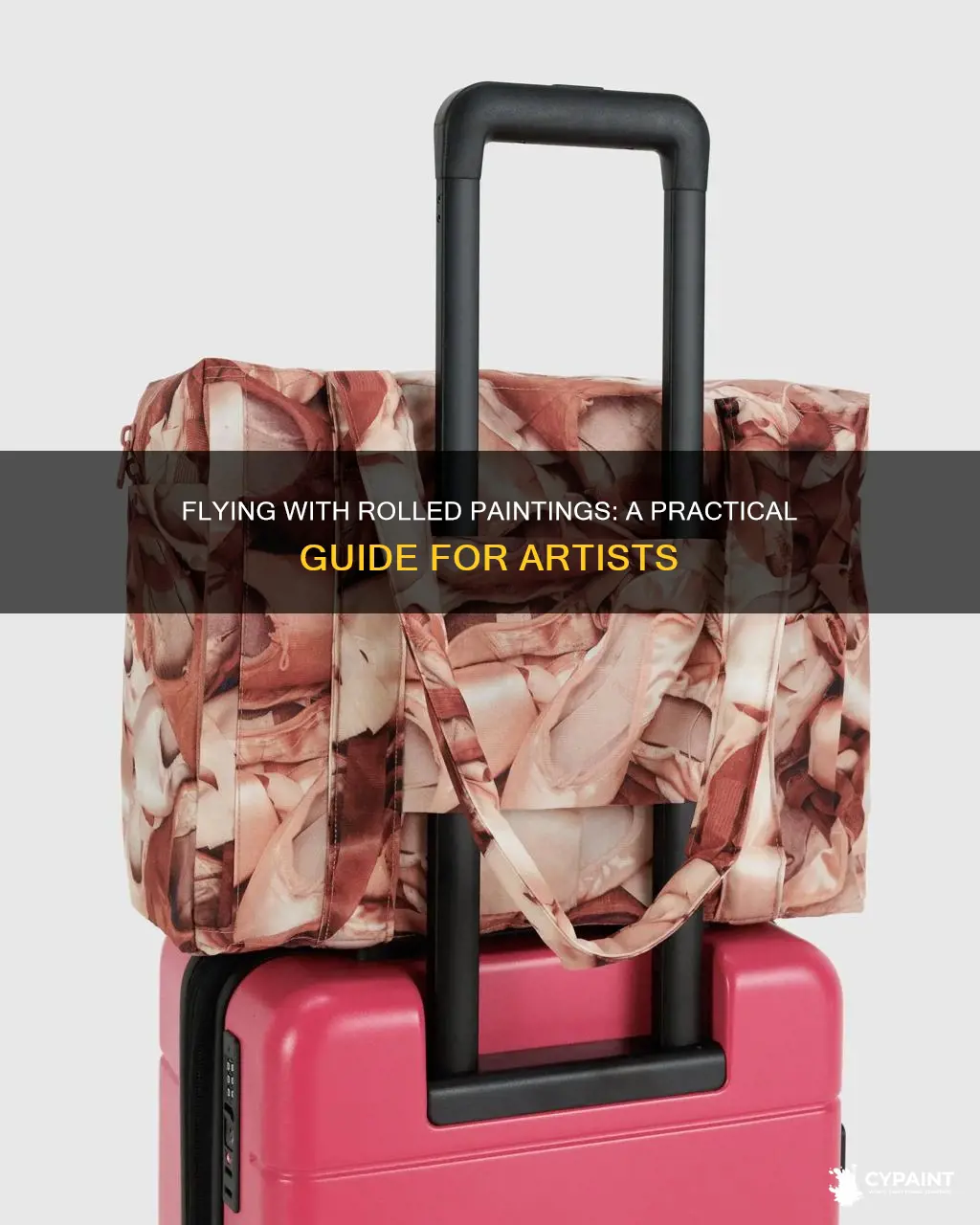 how to bring rolled up paintings onto a flight