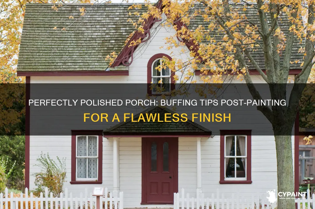 how to buff a porch after painting
