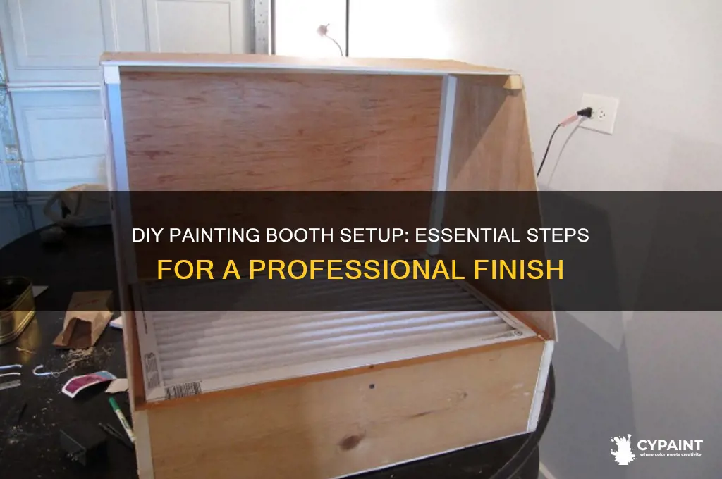 how to build a booth for painting