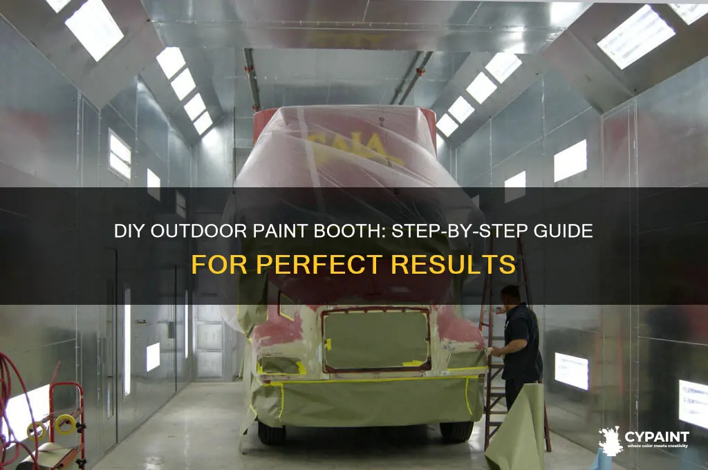 how to build a paint booth outside