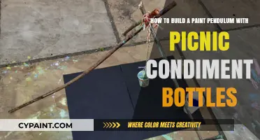 DIY Paint Pendulum: Crafting Art with Picnic Condiment Bottles