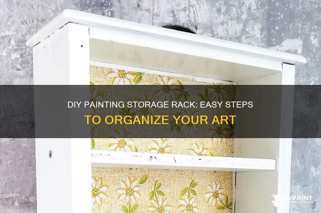 how to build a painting storage rack
