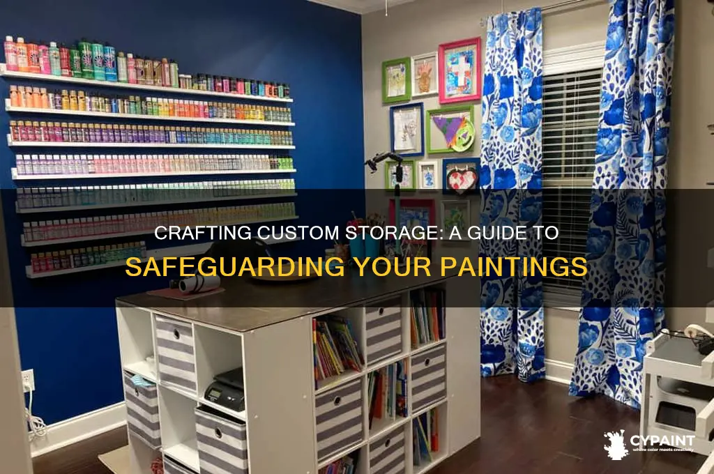 how to build a storage piece for paintings