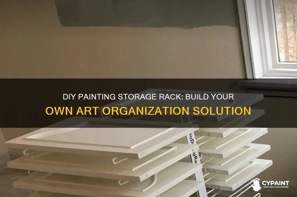 how to build a storage rack for paintings