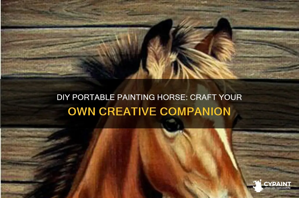 how to build your own portable painting horse