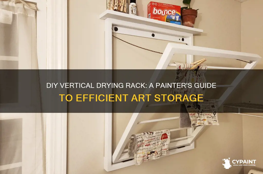 how to build your own vertical drying rack for paintings