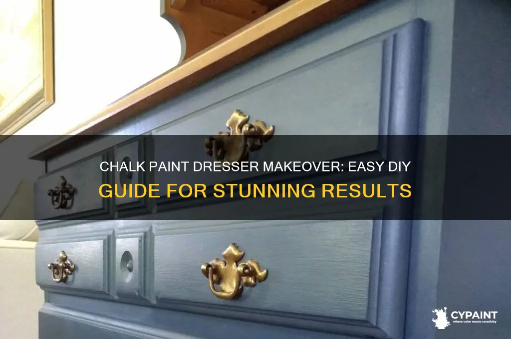 how to c halk paint a dres ser