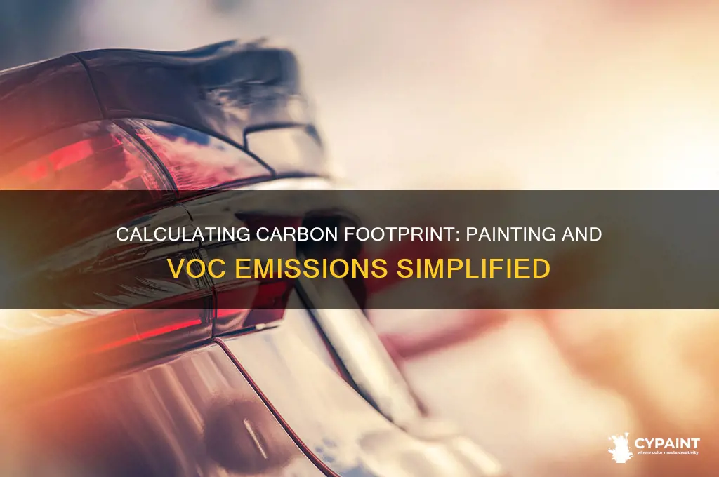 how to calculate carbon footprint for painting and releasing vocs