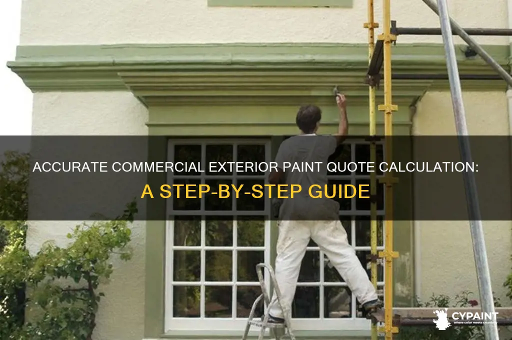 how to calculate commercial exterior paint qoute