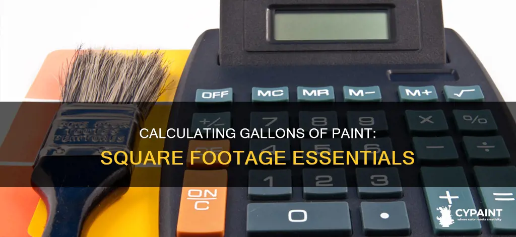how to calculate gallons of paint per square foot