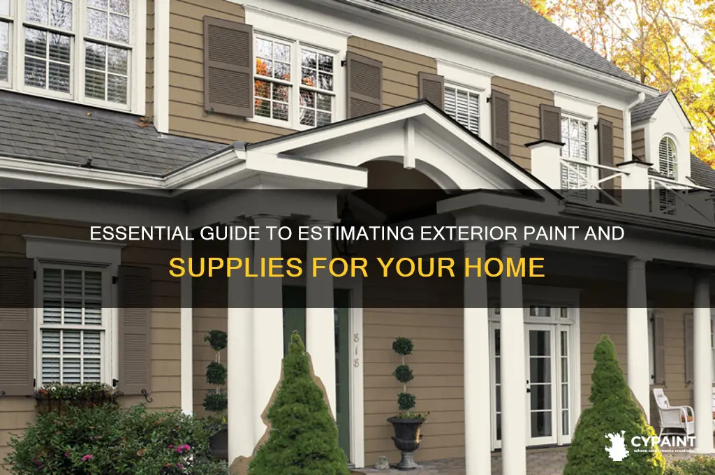 how to calculate materials necessary to paint your home outside