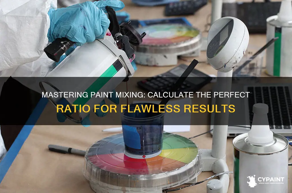 how to calculate mixing ratio of paint