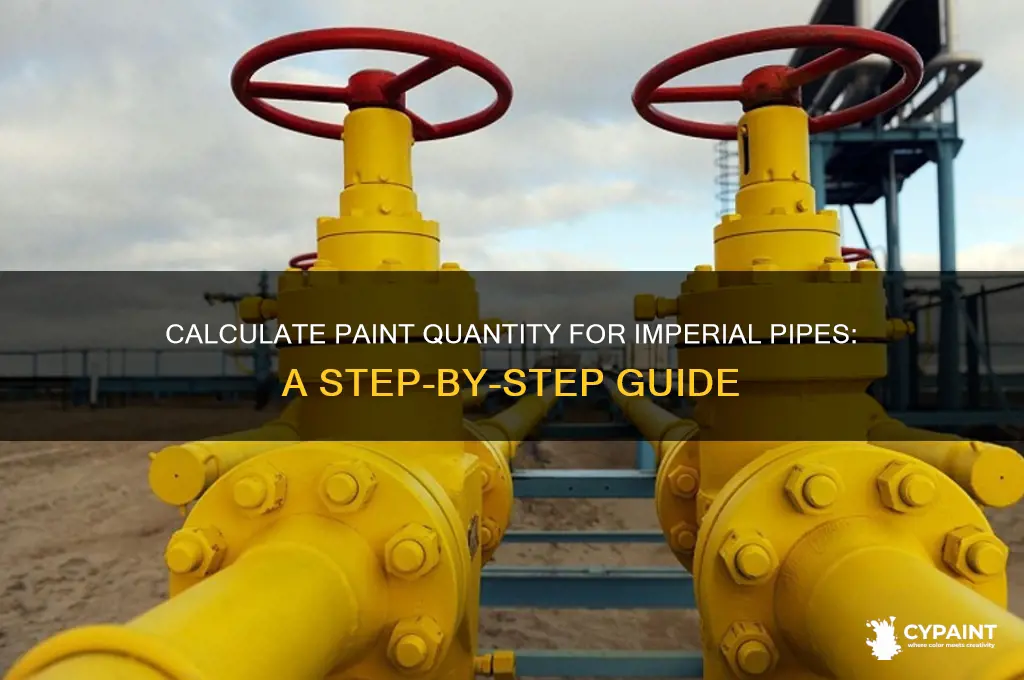 how to calculate paint quantity for pipe imperial