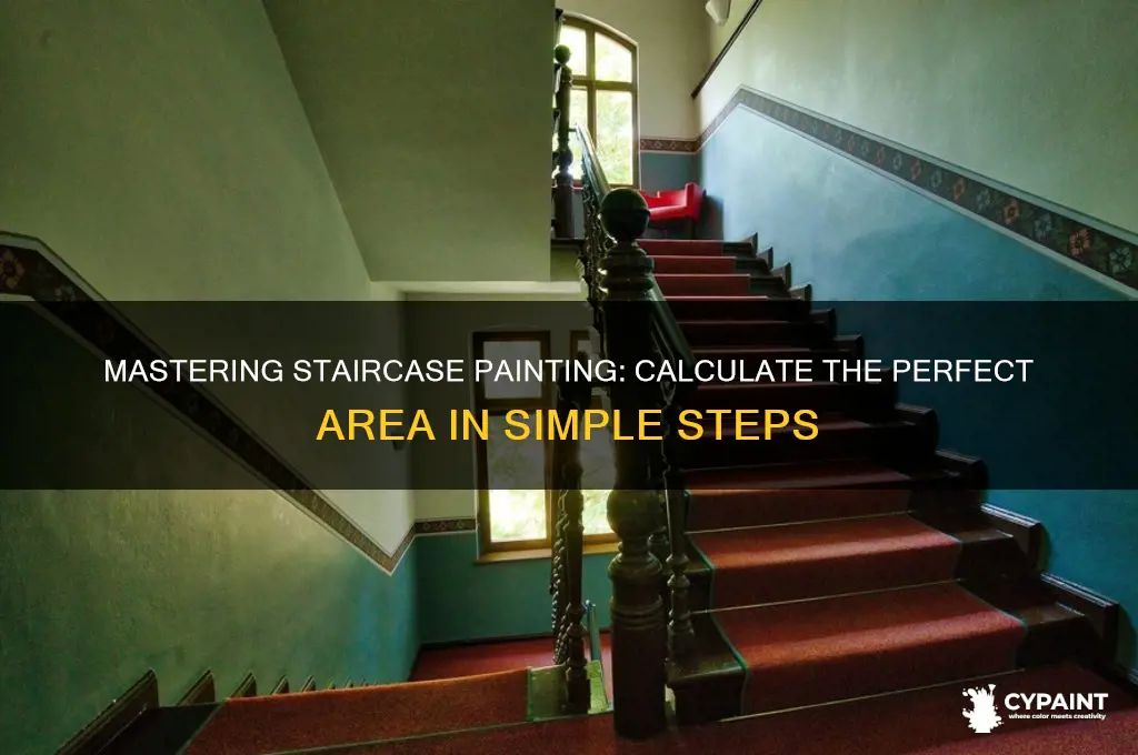 how to calculate painting area of staircase