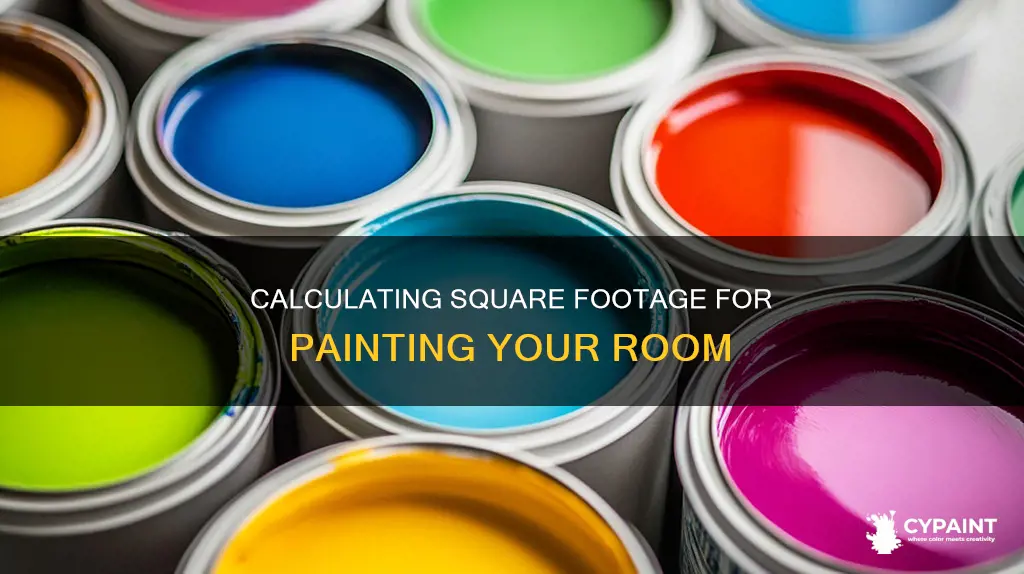 how to calculate squeare footage to paint a room