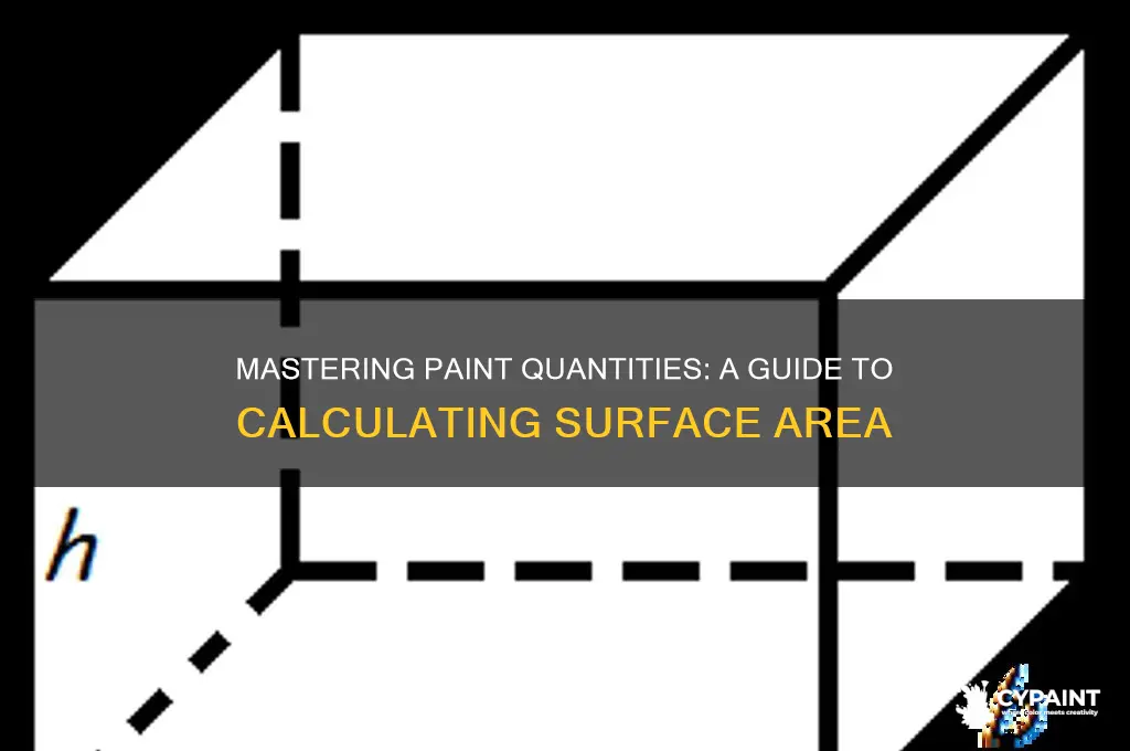 how to calculate surface area for painting