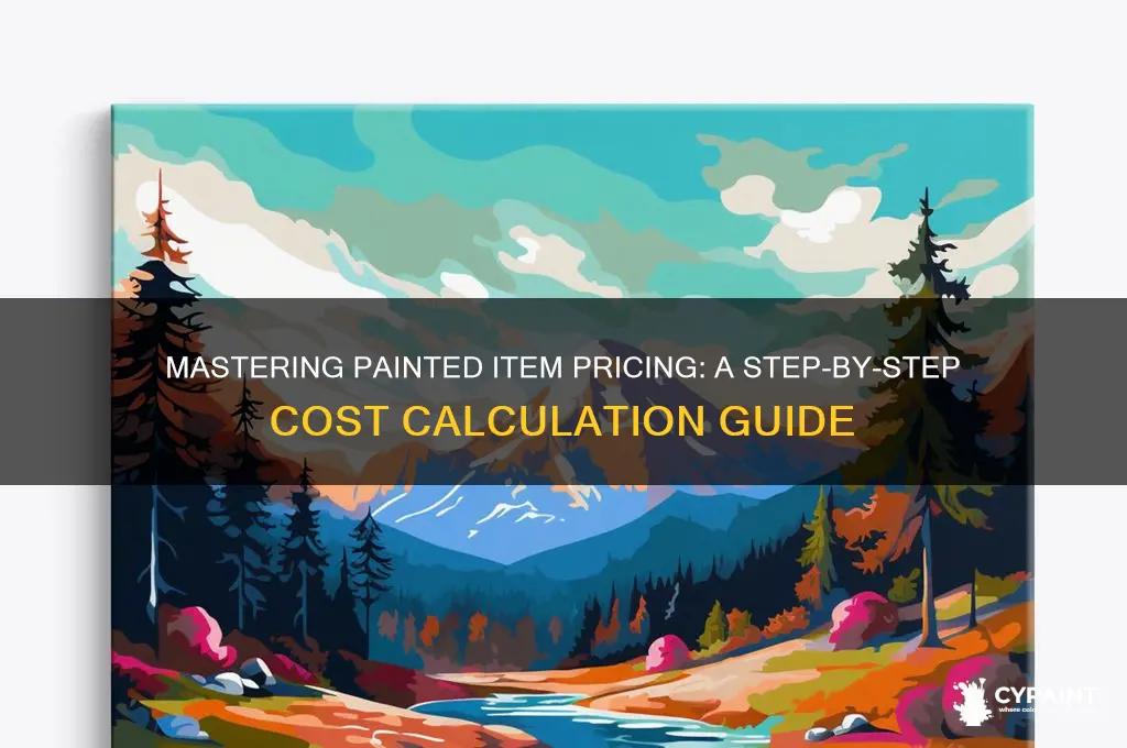 how to calculate the price of painted items