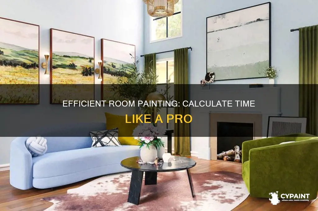 how to calculate time to paint a room