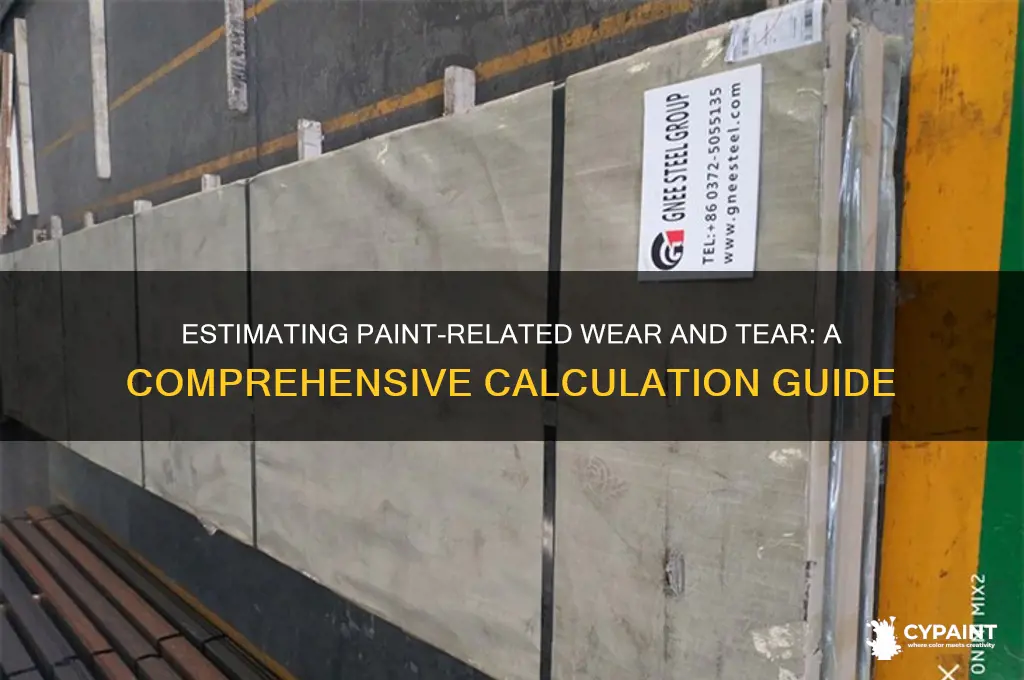 how to calculate wear and tear from painting