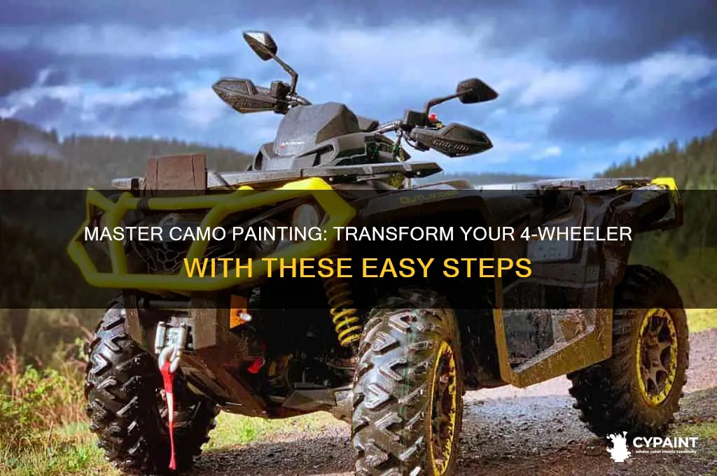 how to camo paint a 4 wheeler