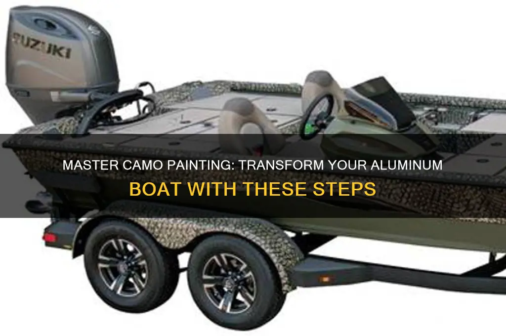 how to camo paint a aluminum boat