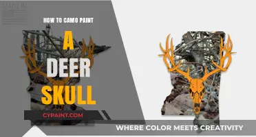 Mastering Camo Paint Techniques for a Striking Deer Skull Display