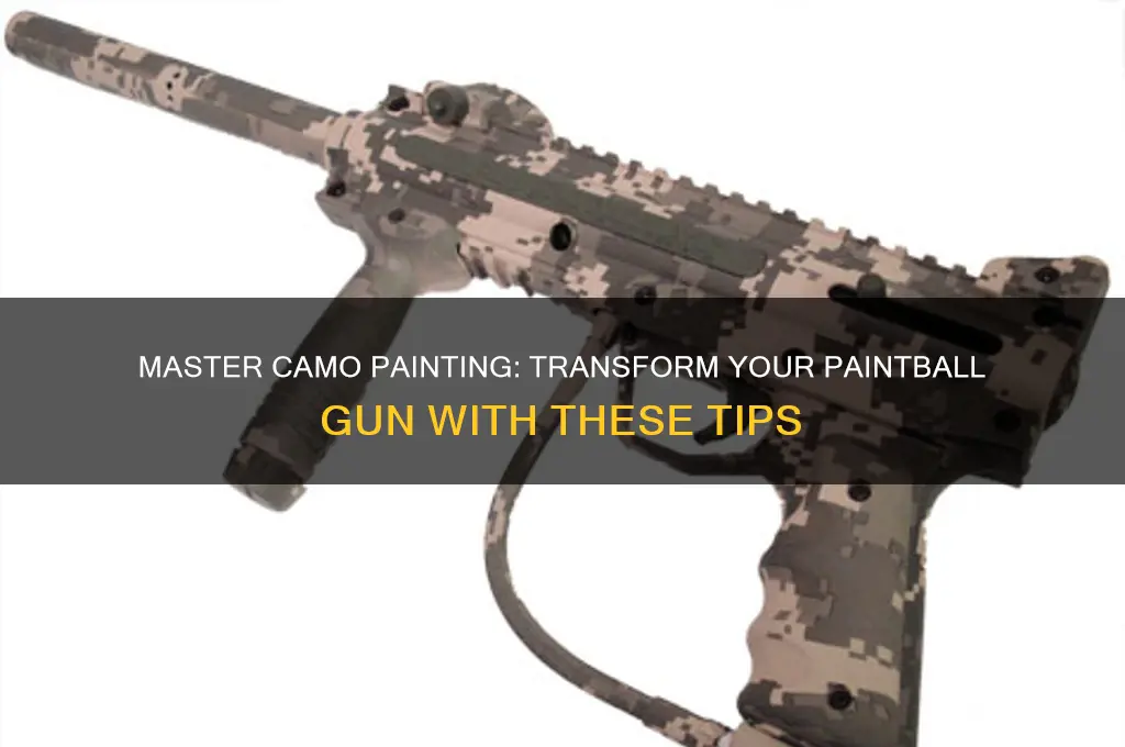 how to camo paint a paintball gun