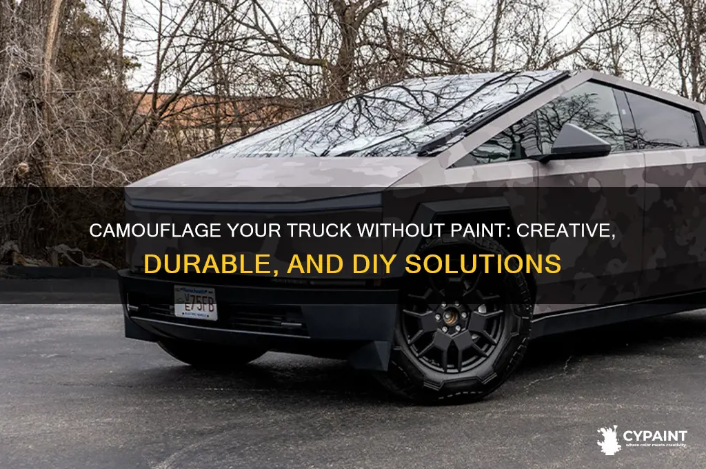 how to camouflage your truck without paint
