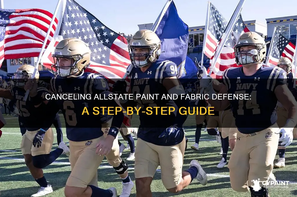 how to cancel allstate paint and fabric defense