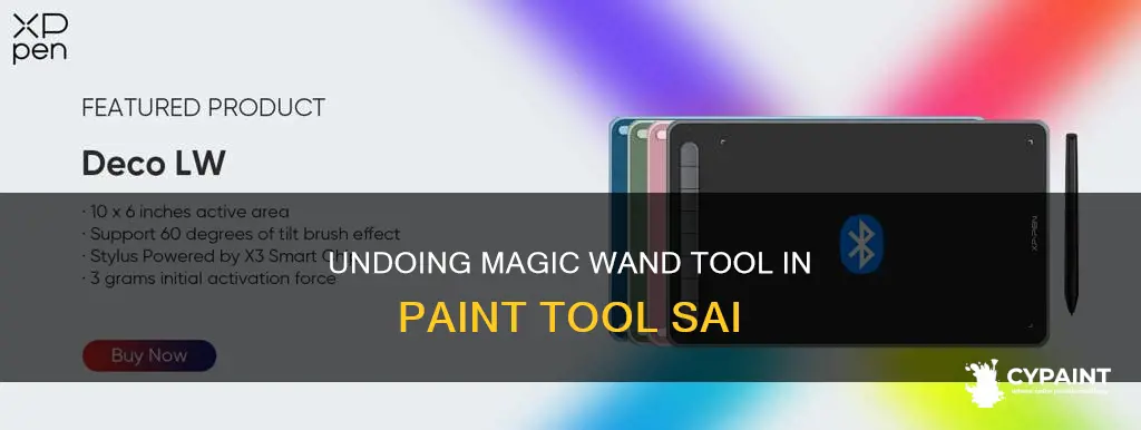 how to cancel magic wand in paint tool sai