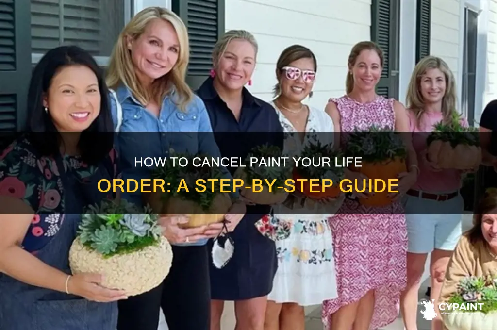 how to cancel paint your life order