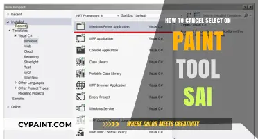 Canceling Select Tool in Paint Tool SAI: A Quick and Easy Guide