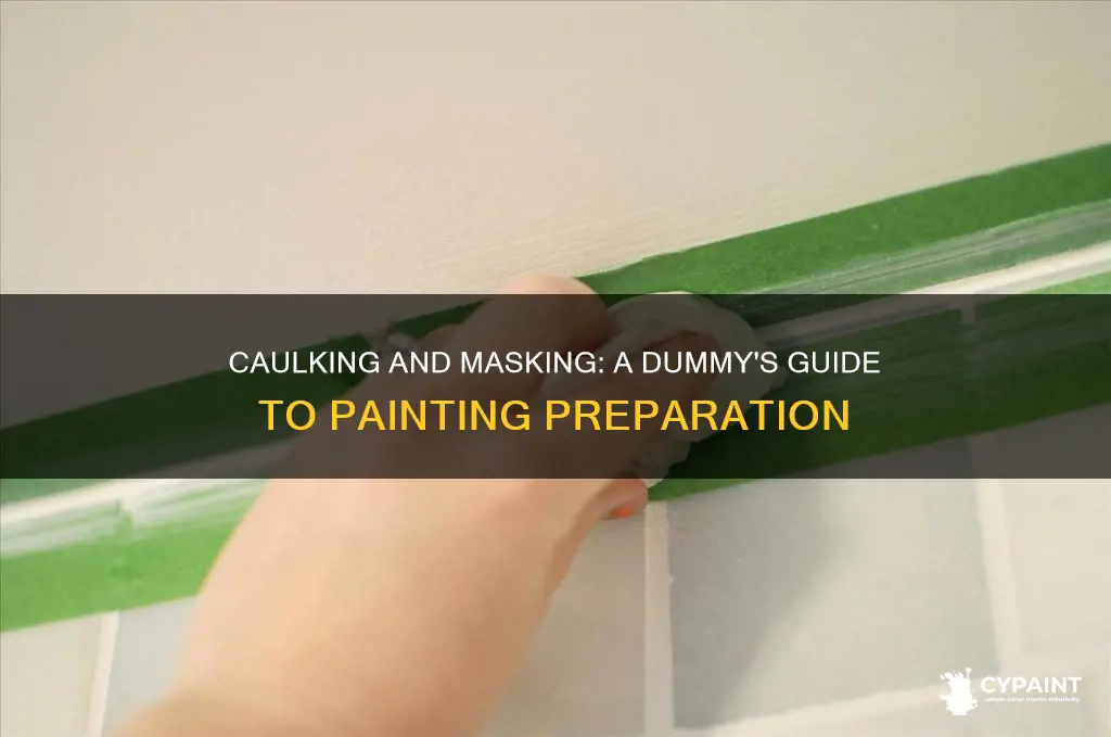 how to caulk and mask before you paint dummies