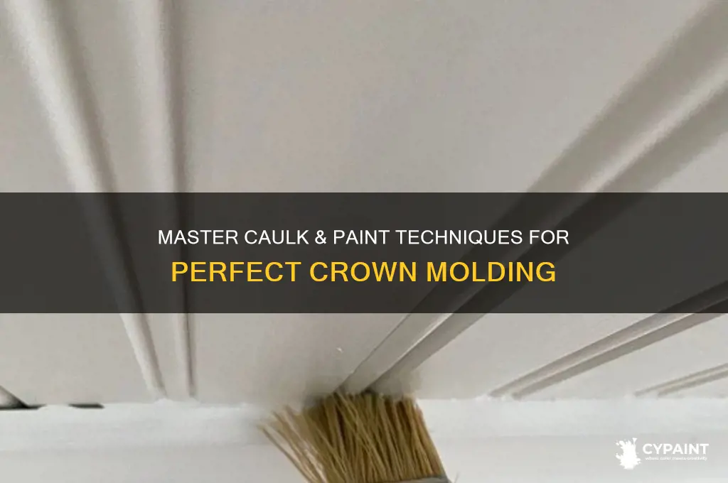 how to caulk and paint crown molding