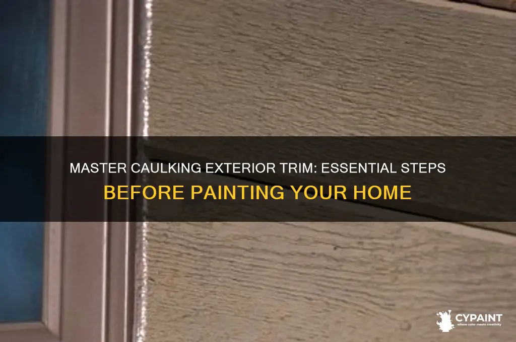 how to caulk exterior trim before painting