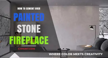 Cement Over Painted Stone Fireplace: A Step-by-Step DIY Guide