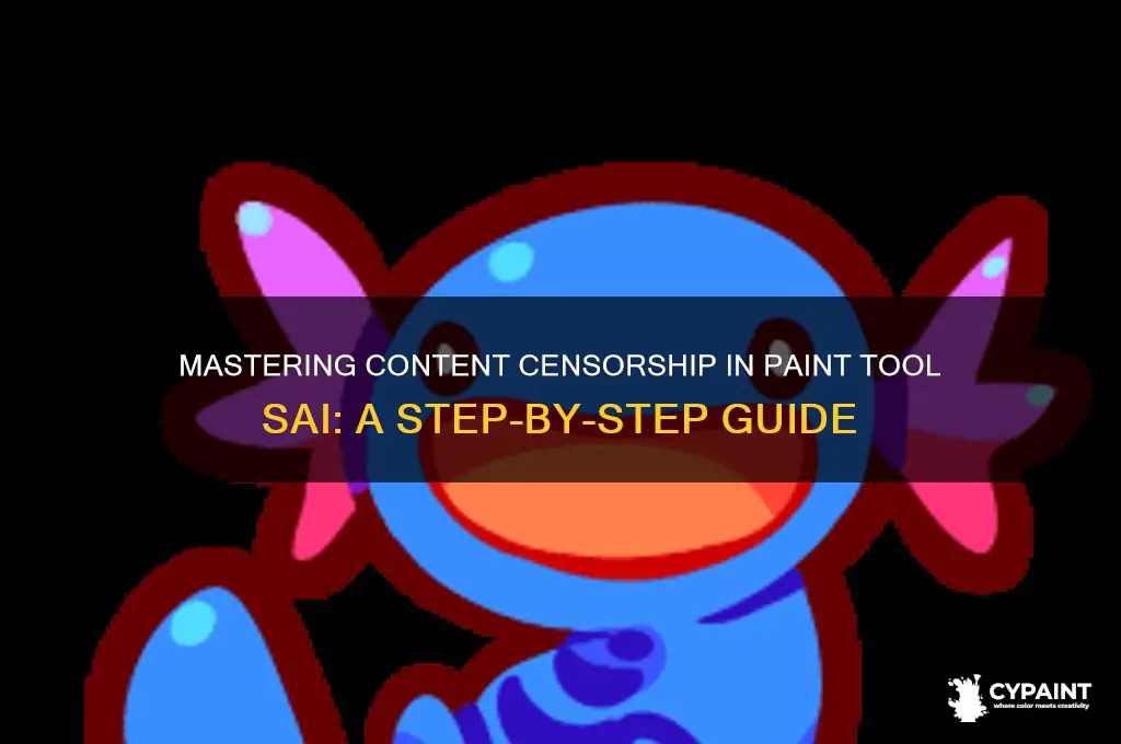 how to censor on paint tool sai