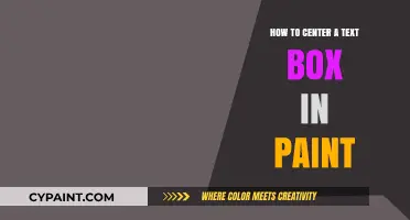 Mastering Paint: Easy Steps to Center Text Boxes Perfectly