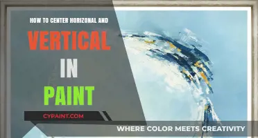 Mastering Paint: Easy Steps to Center Elements Horizontally and Vertically