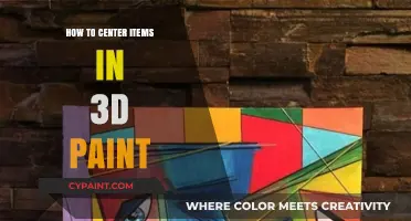 Mastering 3D Paint: A Guide to Centering Items Effortlessly