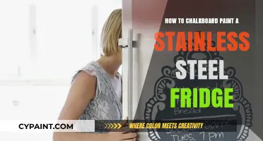 Transform Your Stainless Steel Fridge with Chalkboard Paint: A DIY Guide
