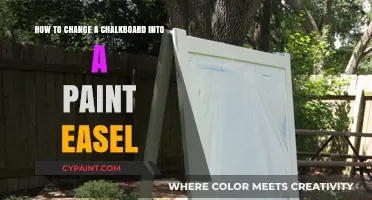 Transforming Chalkboards: Paint Easel DIY