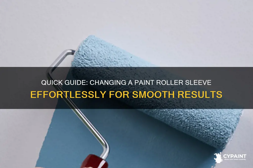 how to change a paint roller sleeve
