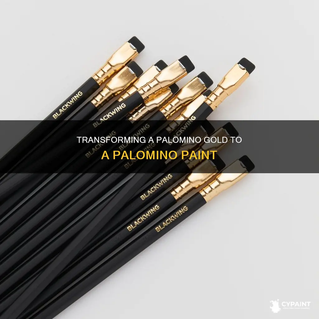 how to change a palomino gold to palmino paint