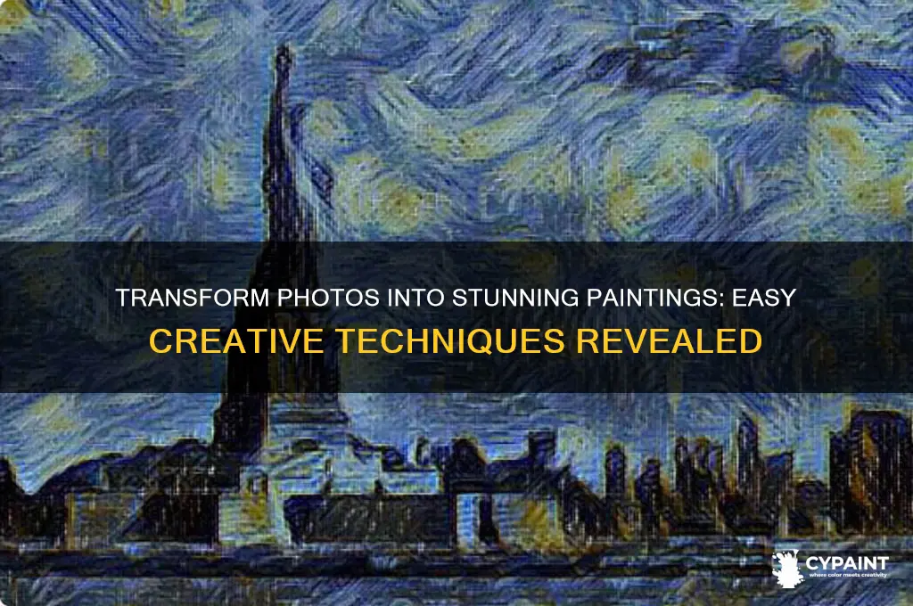 how to change a photo into a painting