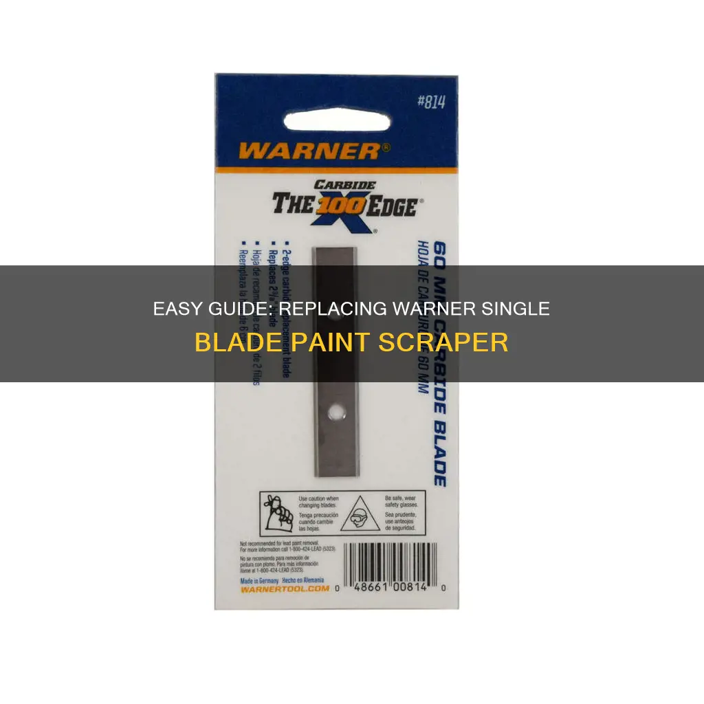 how to change a warner single blade paint scraper