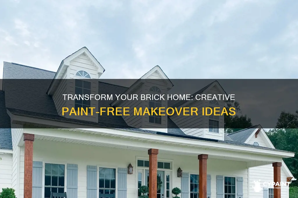 how to change brick home without paint
