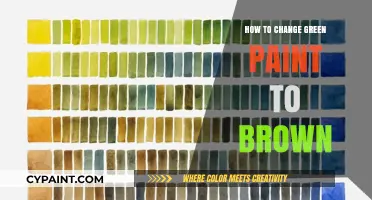 Transforming Green Paint to Brown: Simple Mixing Techniques for Rich Hues