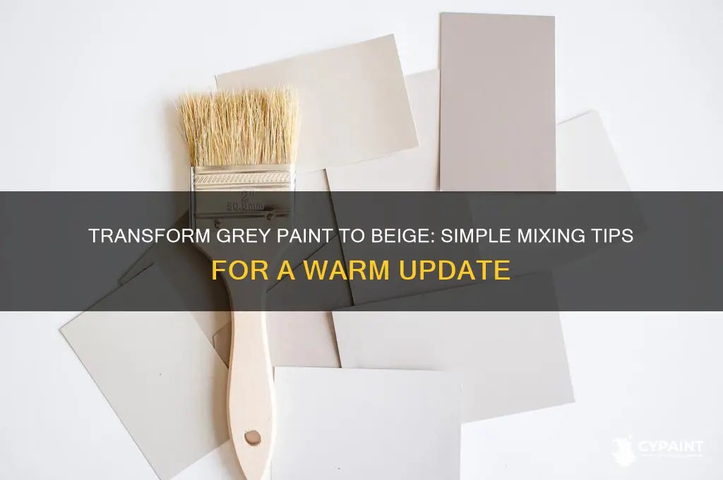 how to change grey paint to beige