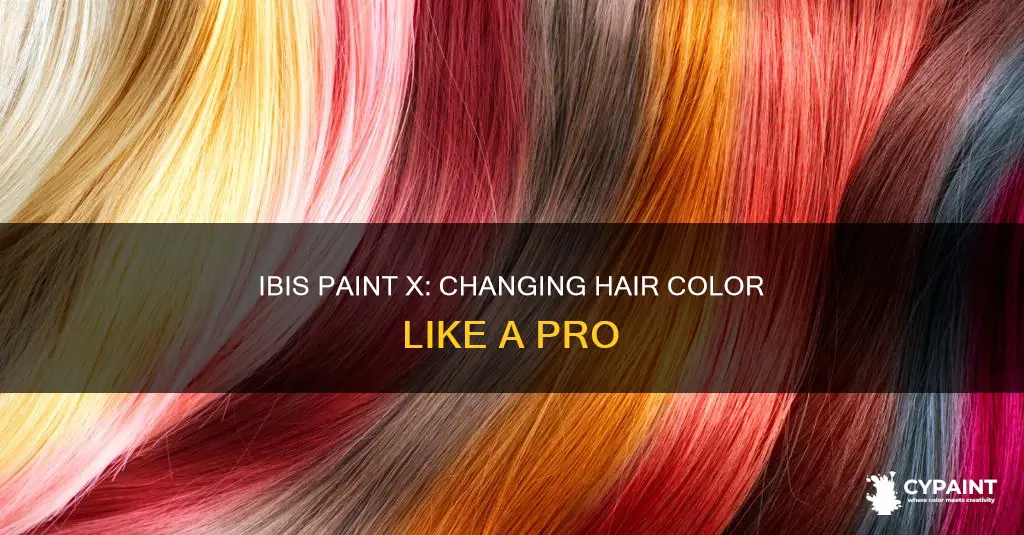 how to change hair colour in ibis paint x